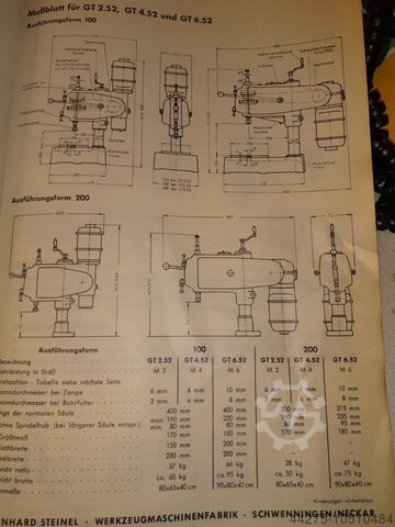 Drilling and tapping machine Steinel GT 6.52