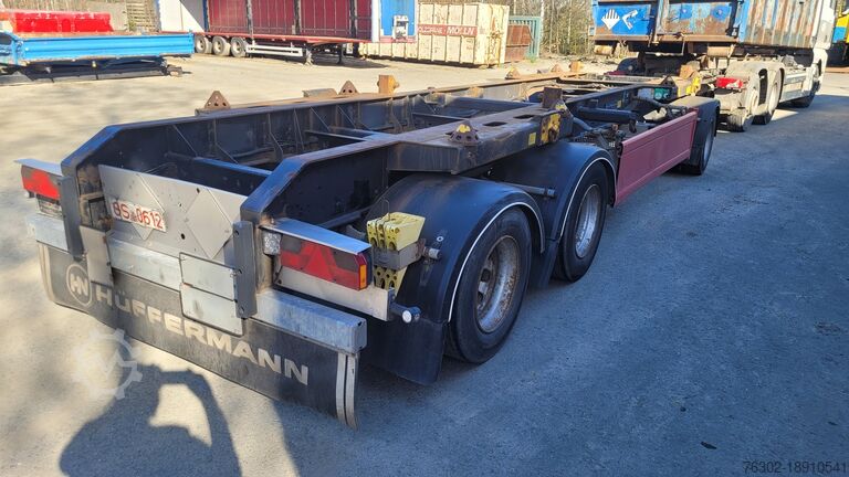 Skip loader trailer Hüffermann HMA 24/24 2 x ASK Liftachse