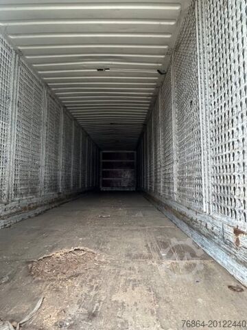 Box semitrailer KRONE SD-K KOFFERAUFLIEGER, LIFTACHSE, SAF