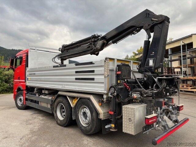 Tipper truck MAN TGX 26.470 Kipper+HIAB 192