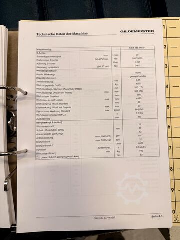 CNC Dreh- und Fräszentrum DMG GILDEMEISTER GMX 250 LINEAR