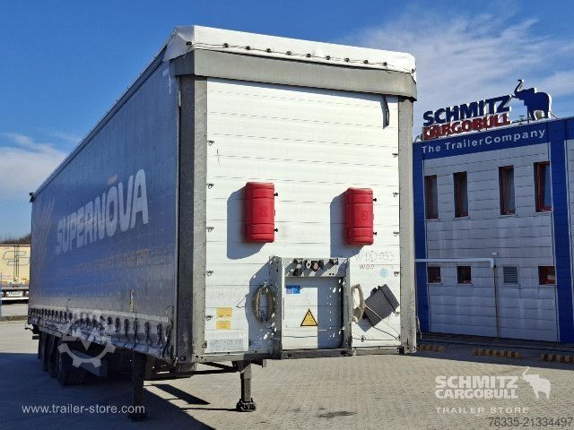 Open semitrailer with tarp Schmitz Cargobull Curtainsider Mega