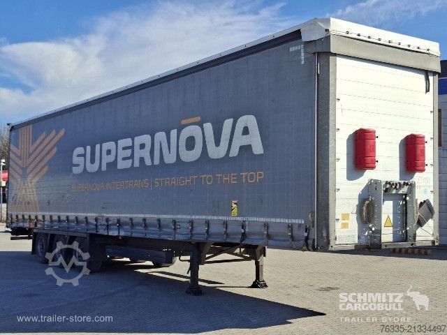 Open semitrailer with tarp Schmitz Cargobull Curtainsider Mega