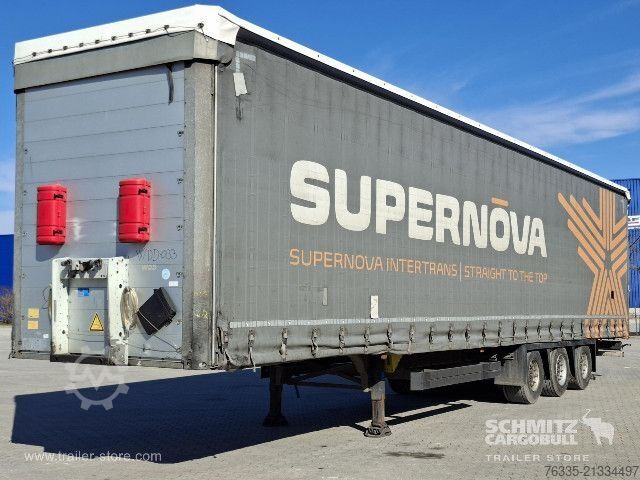 Open semitrailer with tarp Schmitz Cargobull Curtainsider Mega