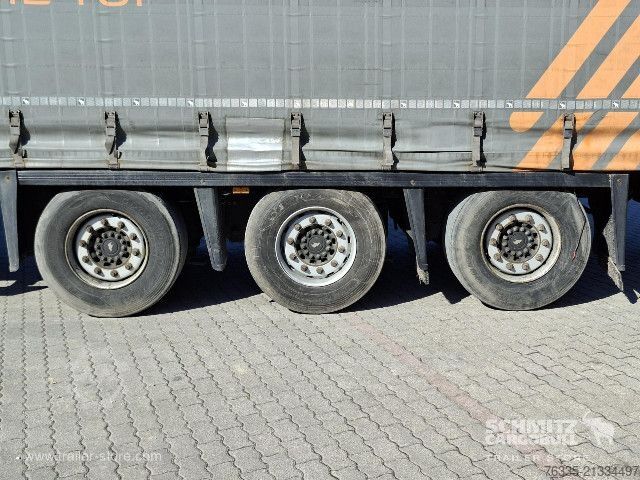 Open semitrailer with tarp Schmitz Cargobull Curtainsider Mega