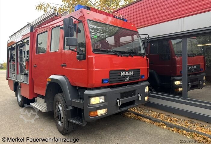 Fire truck MAN LE Allrad Doka 14285 Feuerwehr HLF 20/16 Allrad Ziegler