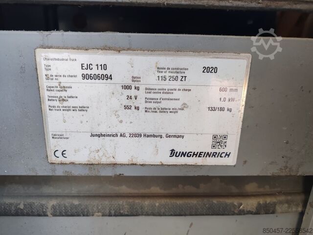 Palettenstapler Jungheinrich EJC 110 2.5m/ 2020y