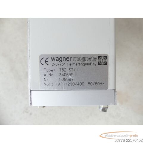 Component Wagner 752-ST/1 Umpolsteuergerät / Steuerteil 340659 SN: 529597