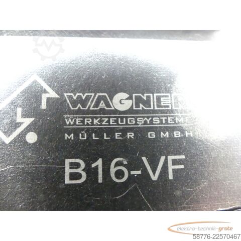 Component  Wagner Werkzeugsysthem B16-VF Tangential Werkzeug Gewinde Rollenkopf 002/003