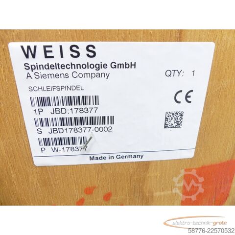 Component Weiss 178377 Schleifspindel 21kw / 7000 U/min = 0002    !