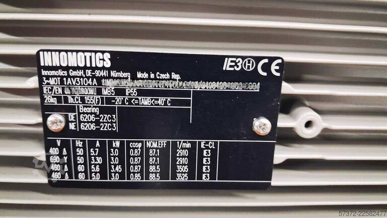 Elektromotor Innomotics/Hoyer/WEG/Siemens/VEM 1AV3104A/HMA3/W22 160L/1AV3205B/K21R 112 M
