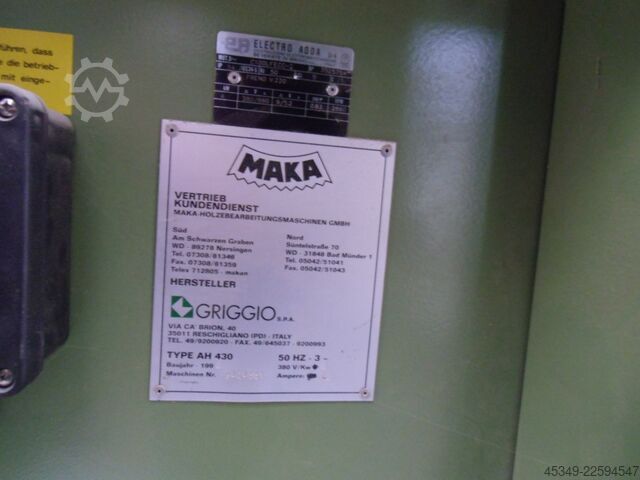 Top condition / Year of manufacture 1994 MAKA/Griggio AH 430