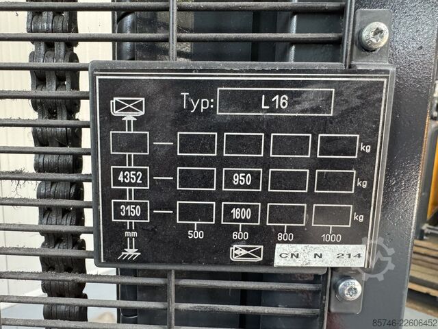 L 16 * DEMO * Atex EX * Proplan 3G / Z2 * Triplex FFL * NEW battery !! LINDE L 16 * DEMO * Atex EX * Proplan 3G / Z2 * Triplex FFL * NEW battery !!