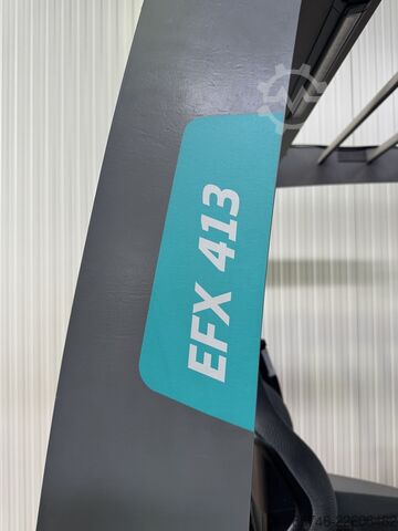 EFX 413 X + i * mit Drahtführung!! Triplex FFL!! Neue Batterie!! JUNGHEINRICH EFX 413 X + i * with Wire Guidance !! Triplex FFL !! NEW battery !!