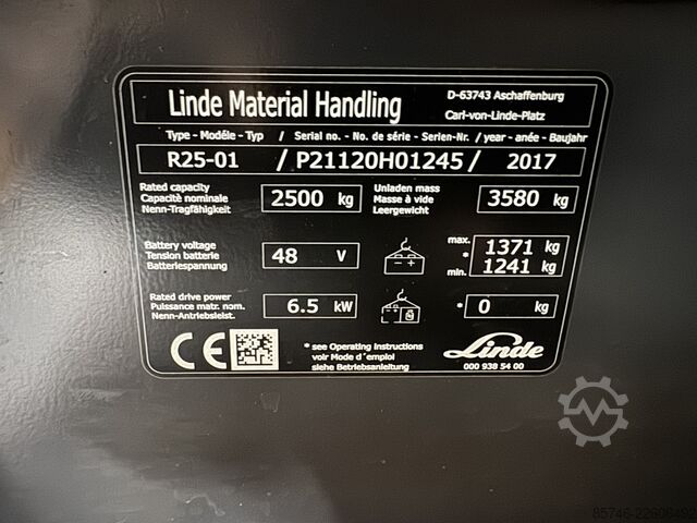 R 25 * Vollkabine!! Triplex FFL!! VORFÜHRGERÄT!!! LINDE R 25 -  * FULL cabin !! Triplex FFL !! DEMO !!!