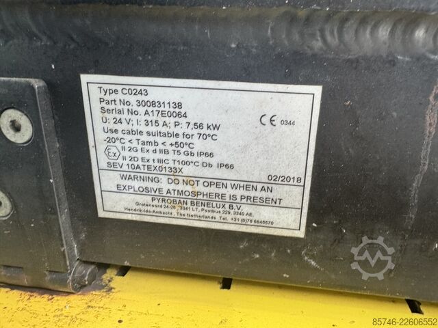 P 3.0 * Atex EX * Pyroban 2G / Z1 * NEUE Batterie !! HYSTER P 3.0 * Atex EX * Pyroban 2G / Z1 * NEW battery !!