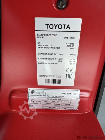 LWE 160 * Atex EX * Miretti 2G / Z1 * NEUE Batterie !! BT LWE 160 * Atex EX * Miretti 2G / Z1 * NEW battery !!