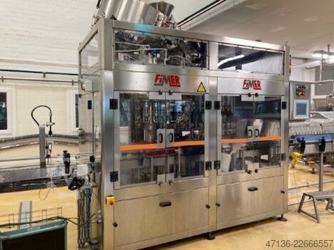Filling line for glass bottles with ROPP cap Fimer, Kettner, Krones, Arol 