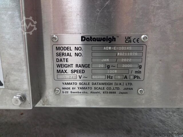 Multihead Weigher Yamato Dataweigh ADW-E-1014S 14-Head Weigher