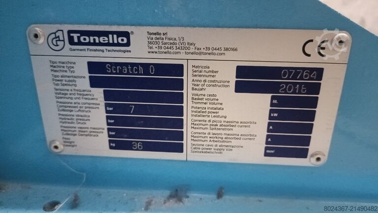 Scratch O - Manuelle Bürstanlage Tonello Scratch O