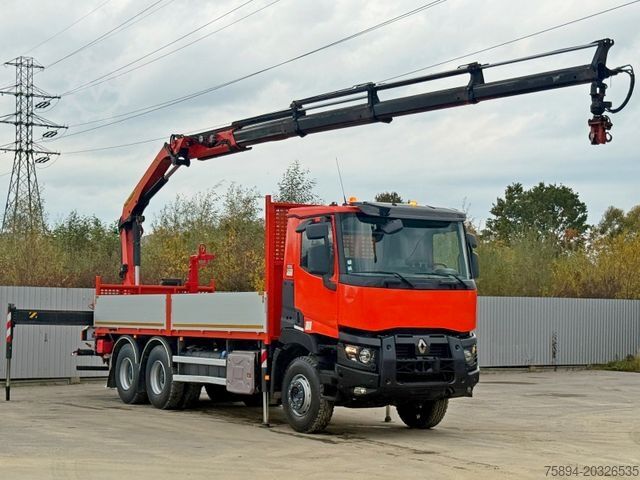 Truck mounted crane RENAULT C430 * PALFINGER PK 18002 - EHC + FUNK/ 6x4