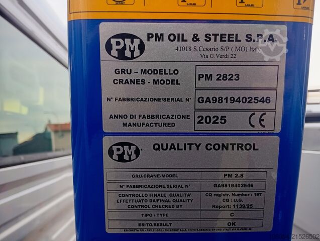 Truck-mounted crane van FIAT Ducato Maxi