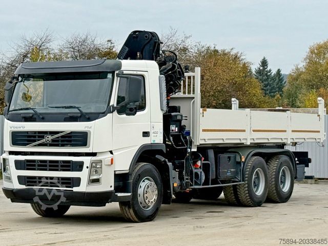 Truck mounted crane VOLVO FM 400 Kipper 6,20m * HIAB 144 B-3 HIDUO* 6x4