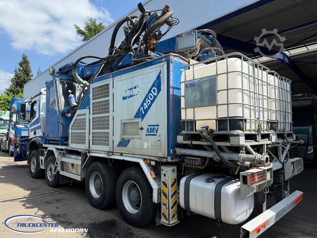 Betonpumpe Mercedes-Benz Arocs 3242 AMV 7450D Concreetsprayer, 8x4 Naafr...