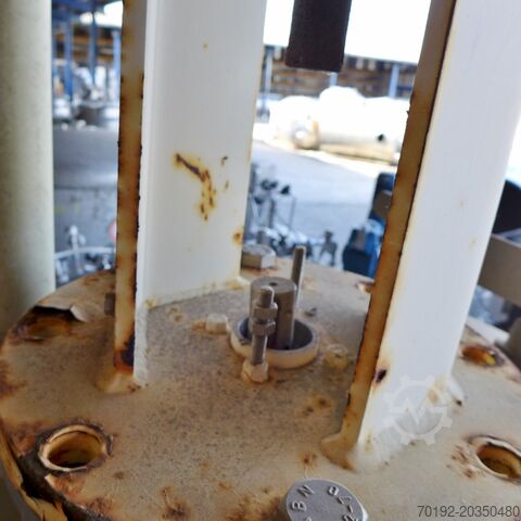 630 Liter heiz-/kühlbarer Rührwerksbehälter aus V2A mit Schrägblattrührwerk  5829