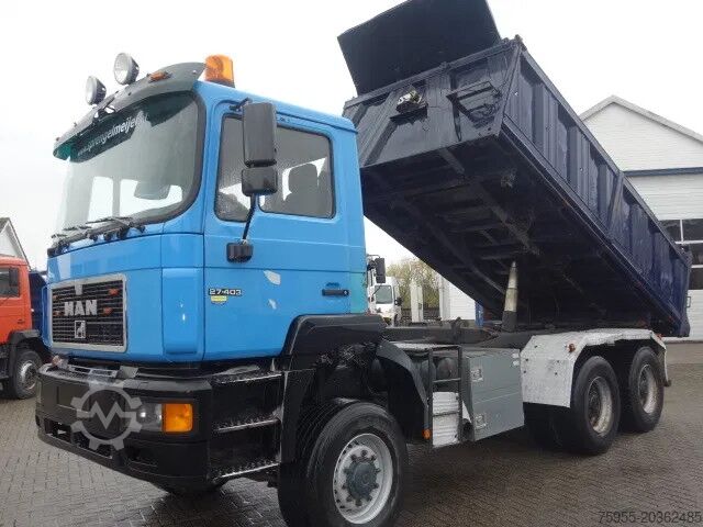 3-sided tipper MAN 28.403 6X6 MEILLER 3 SITE KIPPER