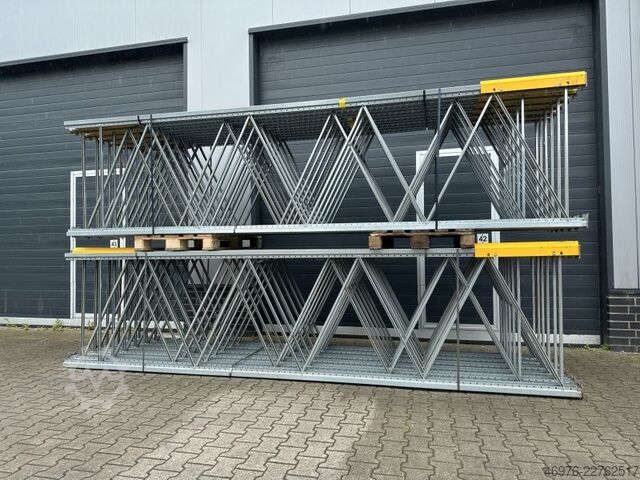 4,000 x 1,100 mm / P2 - 90 x 65 x 1.75 mm BITO PRO Palettenregalständer Regalständer Regal