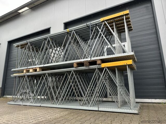 4,000 x 1,100 mm / P2 - 90 x 65 x 1.75 mm BITO PRO Palettenregalständer Regalständer Regal