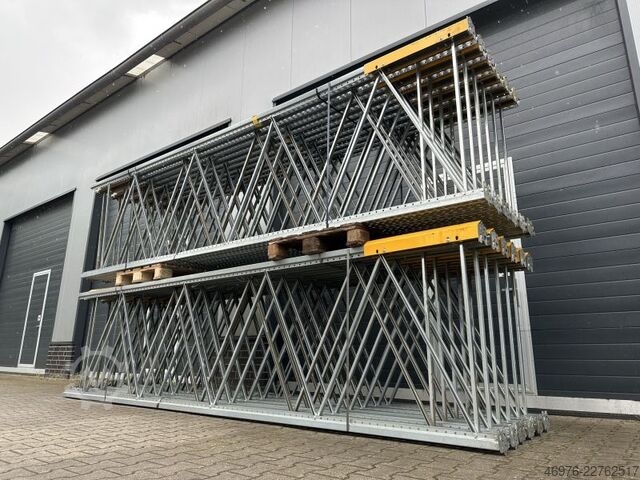 4,000 x 1,100 mm / P2 - 90 x 65 x 1.75 mm BITO PRO Palettenregalständer Regalständer Regal