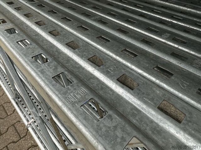 4,000 x 1,100 mm / P2 - 90 x 65 x 1.75 mm BITO PRO Palettenregalständer Regalständer Regal