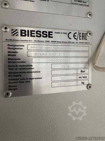 Vertical wood machining center BIESSE BREMA EKO 2.1