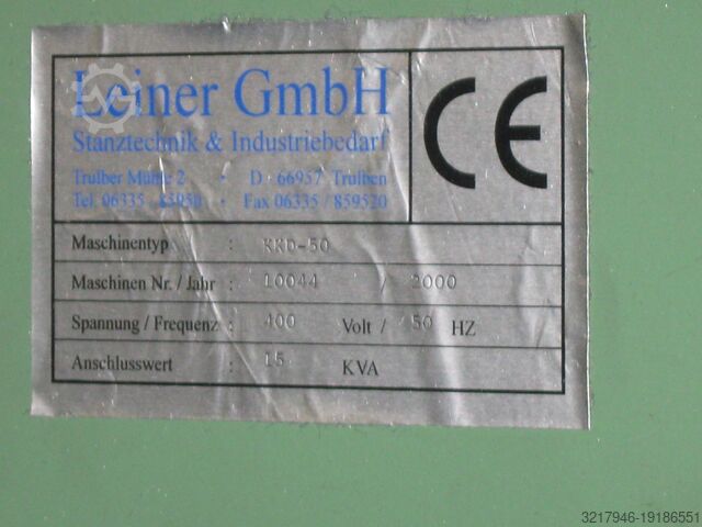 Cart beam punch Leiner KKD50