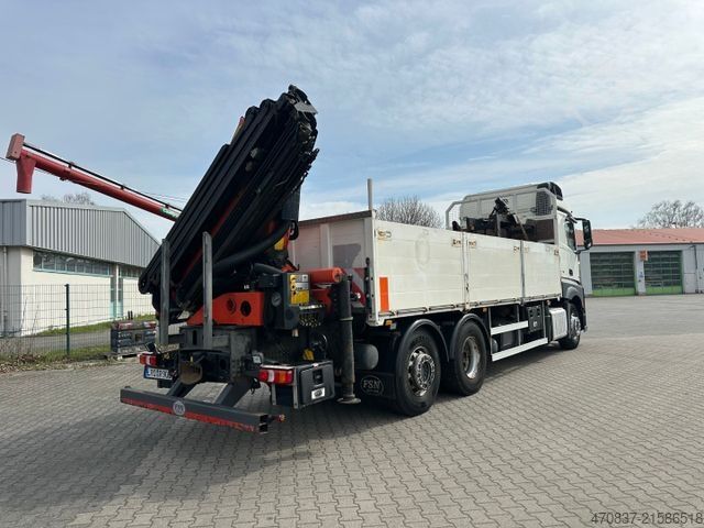 LKW mit Pritsche (offen) MERCEDES-BENZ Actros 2543 / Kran Palfinger PK 33002 + Jib