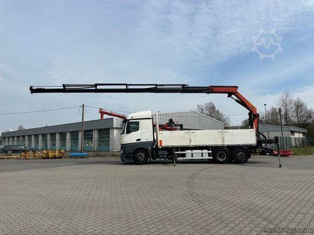LKW mit Pritsche (offen) MERCEDES-BENZ Actros 2543 / Kran Palfinger PK 33002 + Jib