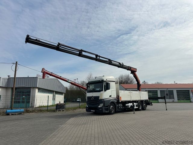 LKW mit Pritsche (offen) MERCEDES-BENZ Actros 2543 / Kran Palfinger PK 33002 + Jib