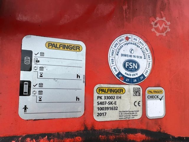 LKW mit Pritsche (offen) MERCEDES-BENZ Actros 2543 / Kran Palfinger PK 33002 + Jib