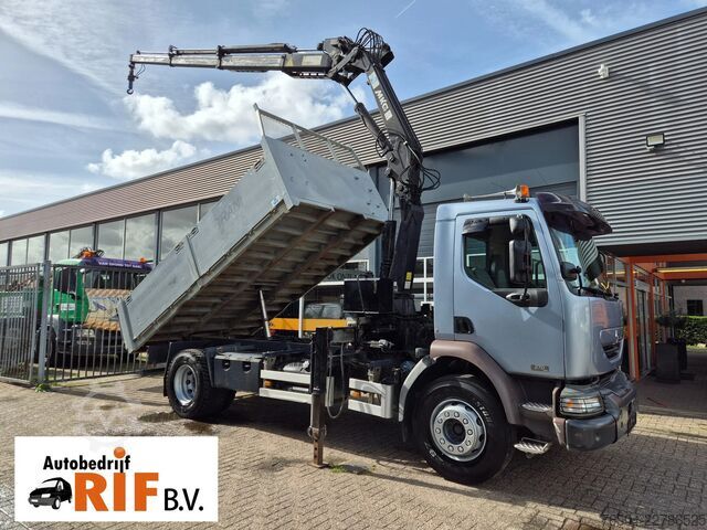 Tipper with crane Renault Midlum 270 DCI/ 12 TM Krane Remote/ Kipper
