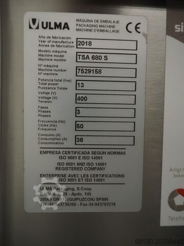 TRAYsealer Ulma TSA 680 S