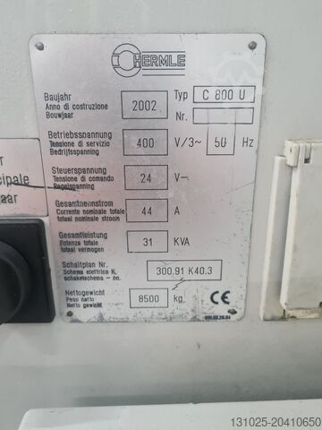 Universal-Bearbeitungszentrum HERMLE C800U