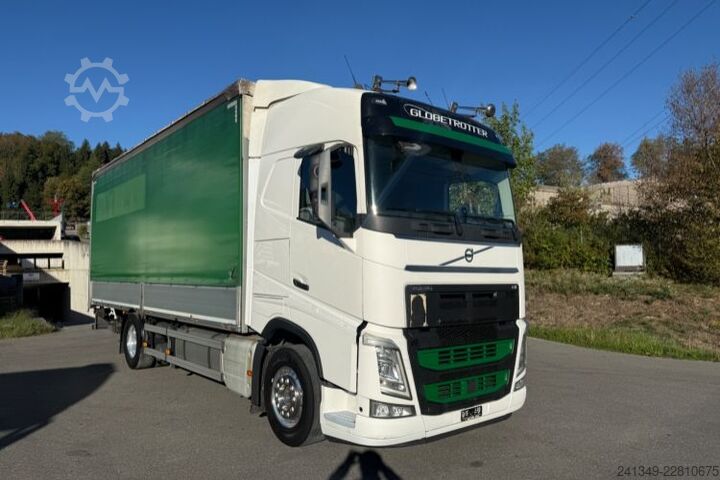 Flatbed truck with tarp VOLVO FH-460 4x2 LBW