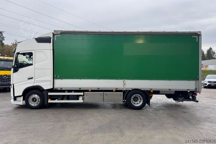 Flatbed truck with tarp VOLVO FH-460 4x2 LBW