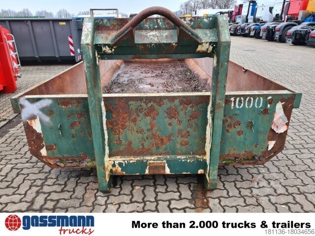 Roll-off container  Abrollcontainer mit Flügeltür ca. 11m³