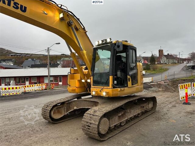 Crawler excavator Komatsu PC228USLC-8 excavator w/ 3 buckets and tiltrotator