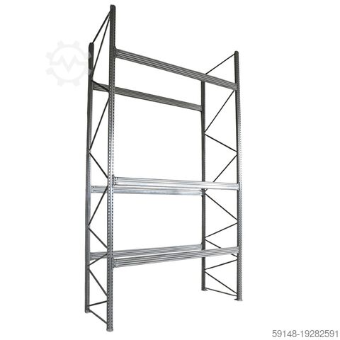 Gebrauchte Palettenregal Grundgestell, B: 2860, T: 1070, H: 5500 (mm). , B: 2860, T: 1070, Kruizinga 98-476GB