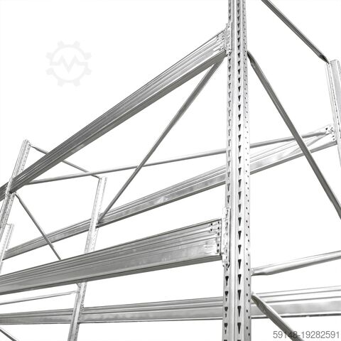 Gebrauchte Palettenregal Grundgestell, B: 2860, T: 1070, H: 5500 (mm). , B: 2860, T: 1070, Kruizinga 98-476GB
