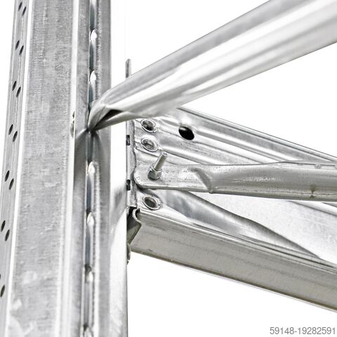 Gebrauchte Palettenregal Grundgestell, B: 2860, T: 1070, H: 5500 (mm). , B: 2860, T: 1070, Kruizinga 98-476GB